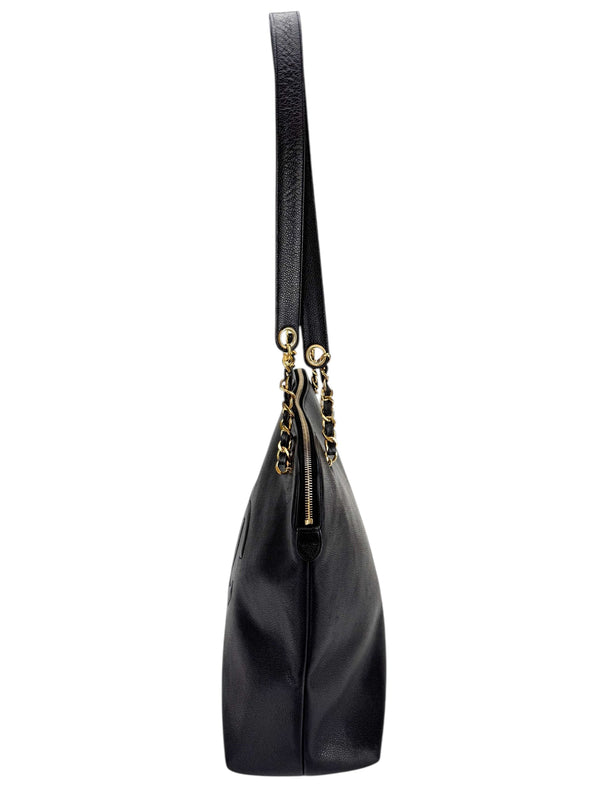 Chanel Vintage Large Black Caviar Timeless Tote