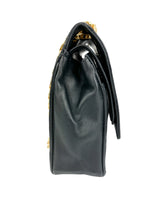 Chanel Vintage Black Lambskin Double Flap