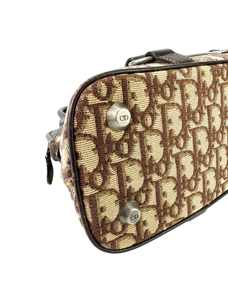 Christian Dior Brown Trotter Canvas Tote Bag