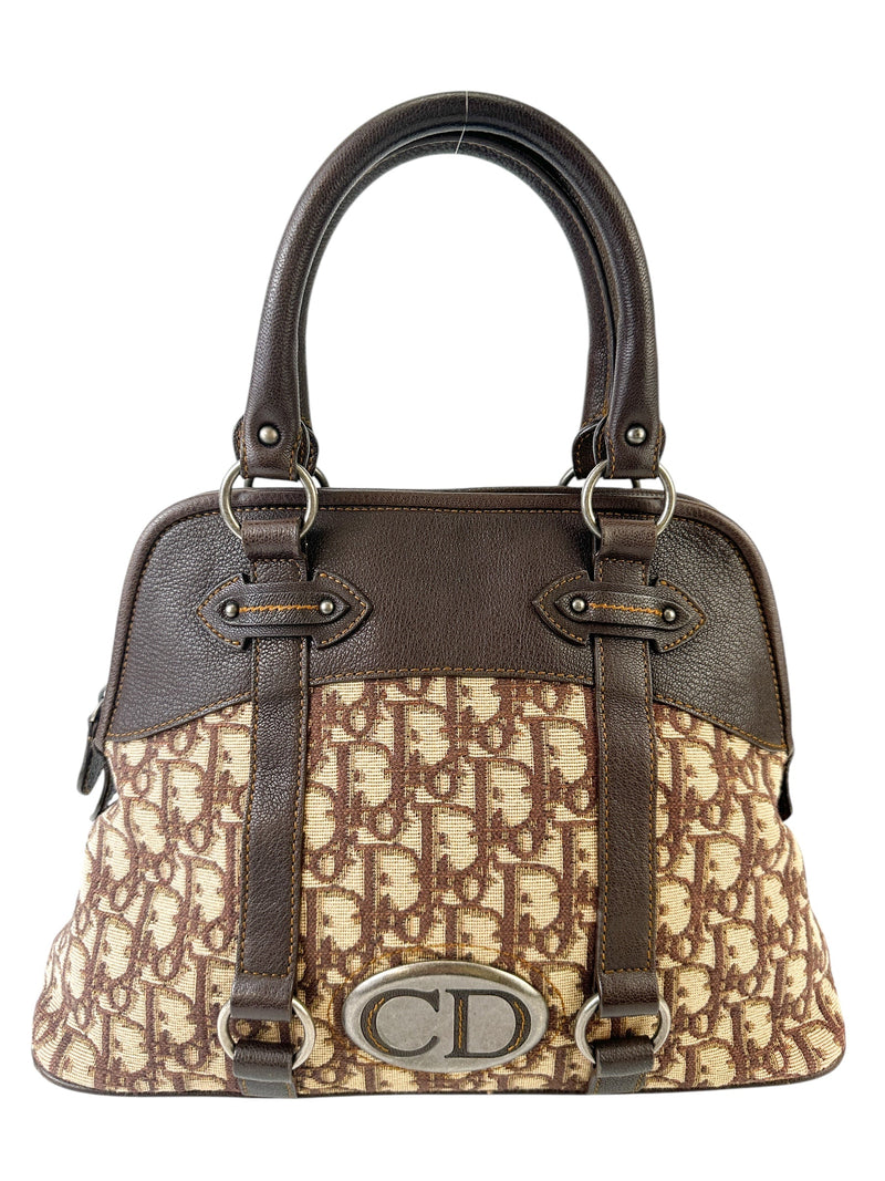 Christian Dior Brown Trotter Canvas Tote Bag