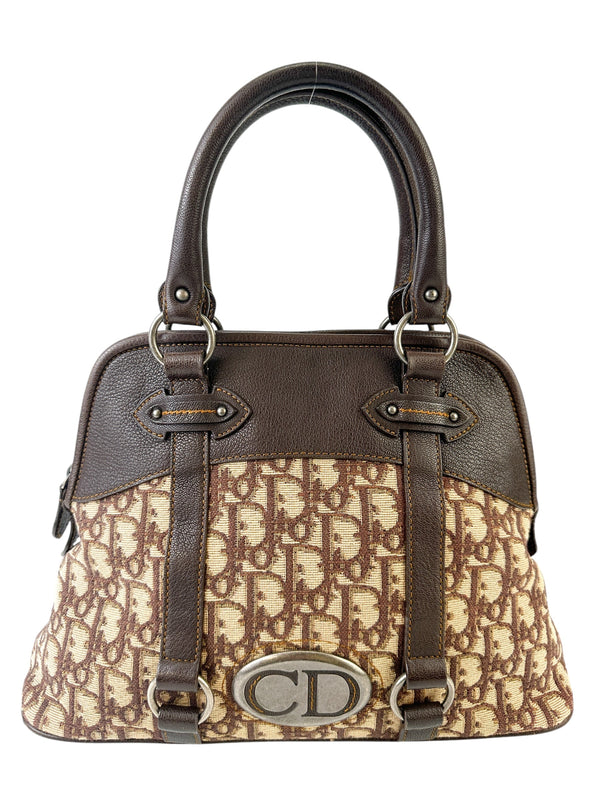 Christian Dior Brown Trotter Canvas Tote Bag