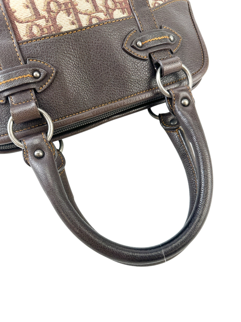 Christian Dior Brown Trotter Canvas Tote Bag