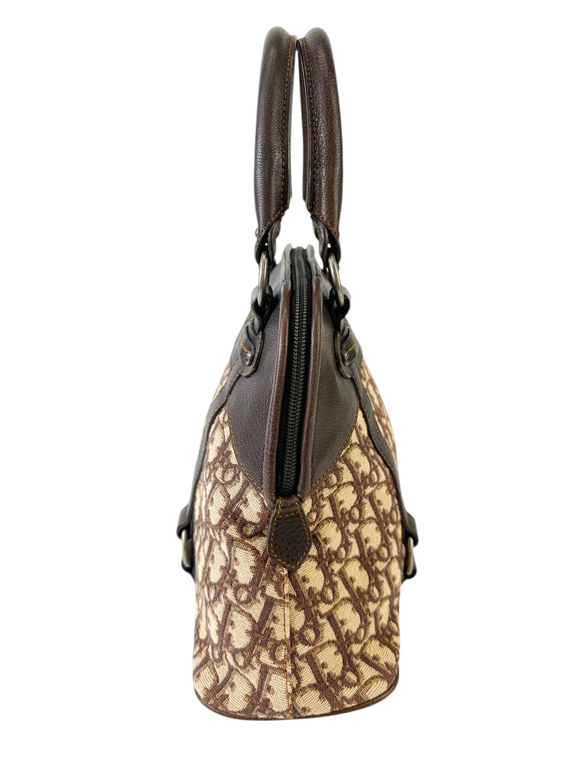 Christian Dior Brown Trotter Canvas Tote Bag