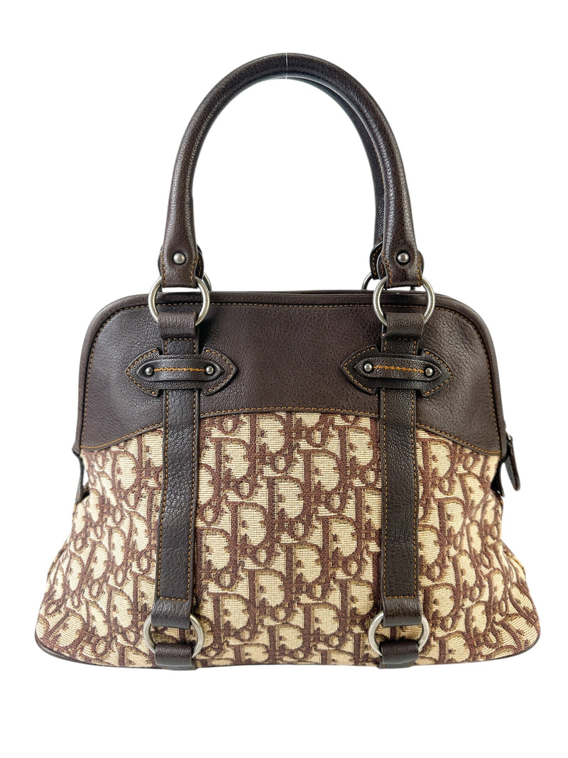 Christian Dior Brown Trotter Canvas Tote Bag