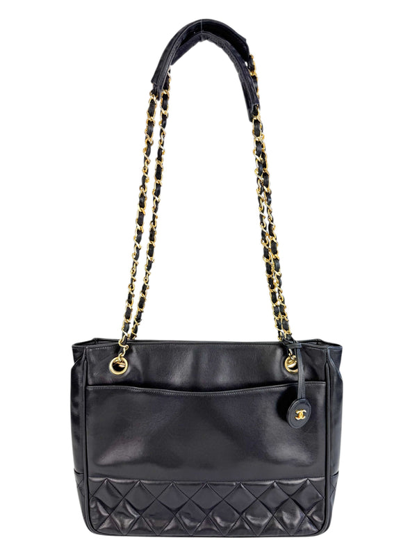 Chanel Black Leather Tote