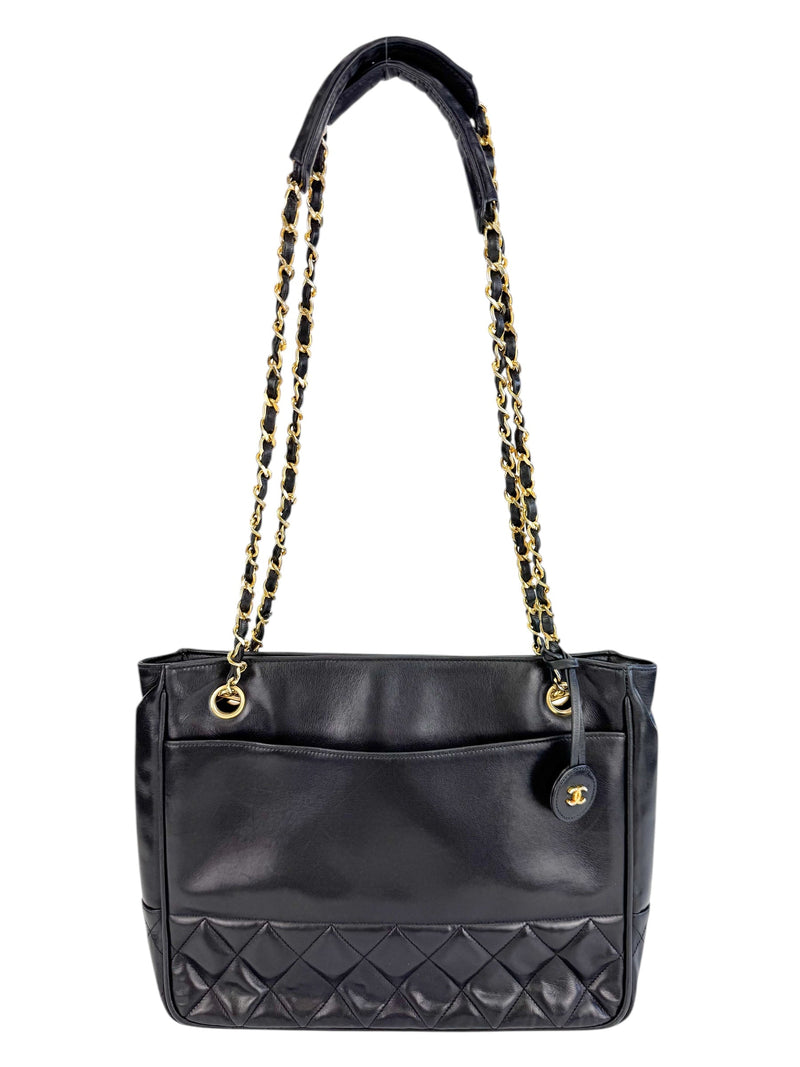 Chanel Black Leather Tote