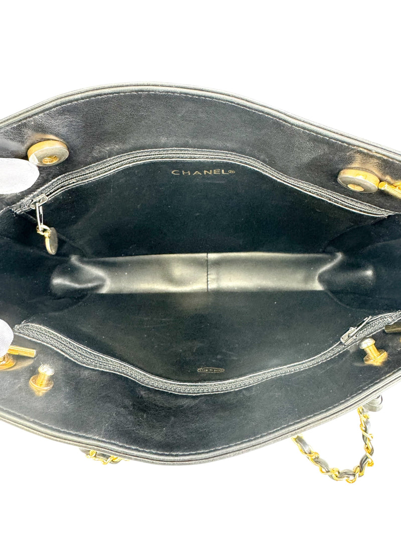 Chanel Black Leather Tote