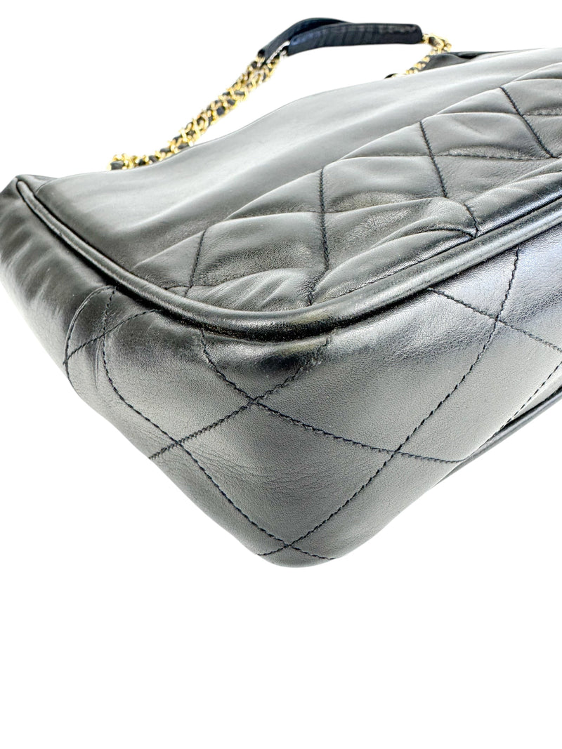 Chanel Black Leather Tote