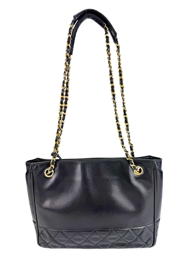 Chanel Black Leather Tote