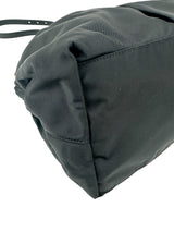 Prada Black Nylon Gathered Bag W/ Strap