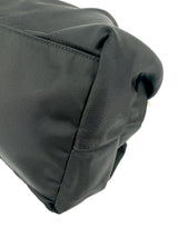 Prada Black Nylon Gathered Bag W/ Strap