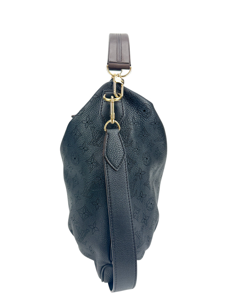 Louis Vuitton Black Mahina Leather Selene PM