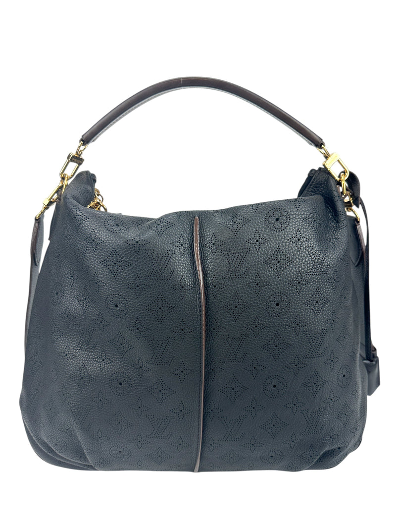 Louis Vuitton Black Mahina Leather Selene PM