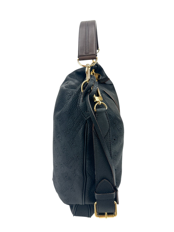 Louis Vuitton Black Mahina Leather Selene PM