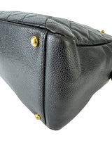 Chanel Black Quilted Caviar Timeless Grand Shopping Tote (GST)