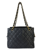 Chanel Black Quilted Caviar Timeless Grand Shopping Tote (GST)