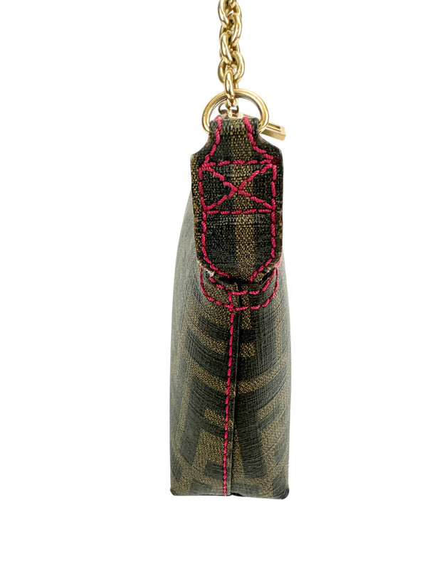 Fendi Zucca Coated Canvas Shoulder Bag
