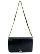 Chanel Black Lambskin Full Flap