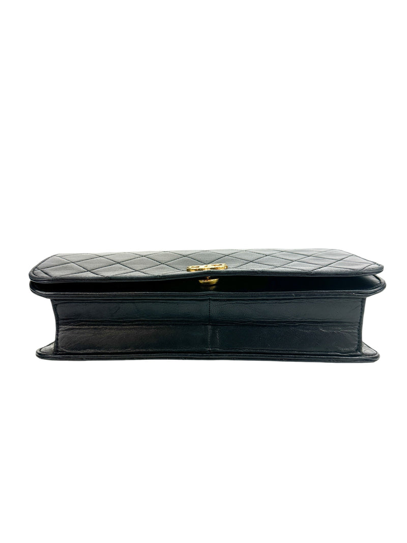 Chanel Black Lambskin Full Flap