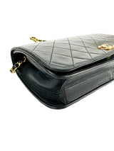 Chanel Black Lambskin Full Flap