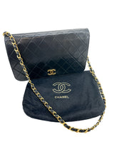 Chanel Black Lambskin Full Flap