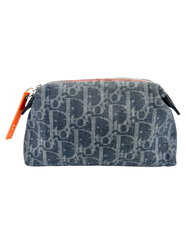 Christian Dior Monogram Canvas Denim Cosmetic Pouch