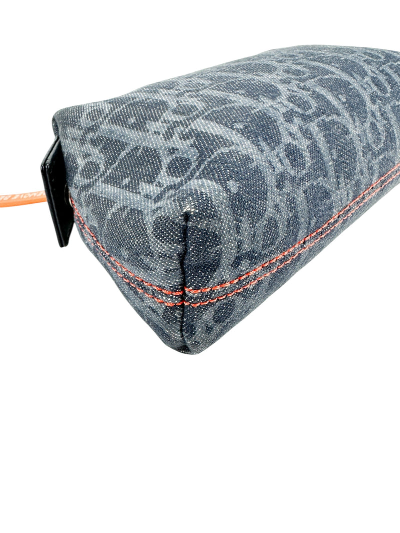 Christian Dior Monogram Canvas Denim Cosmetic Pouch