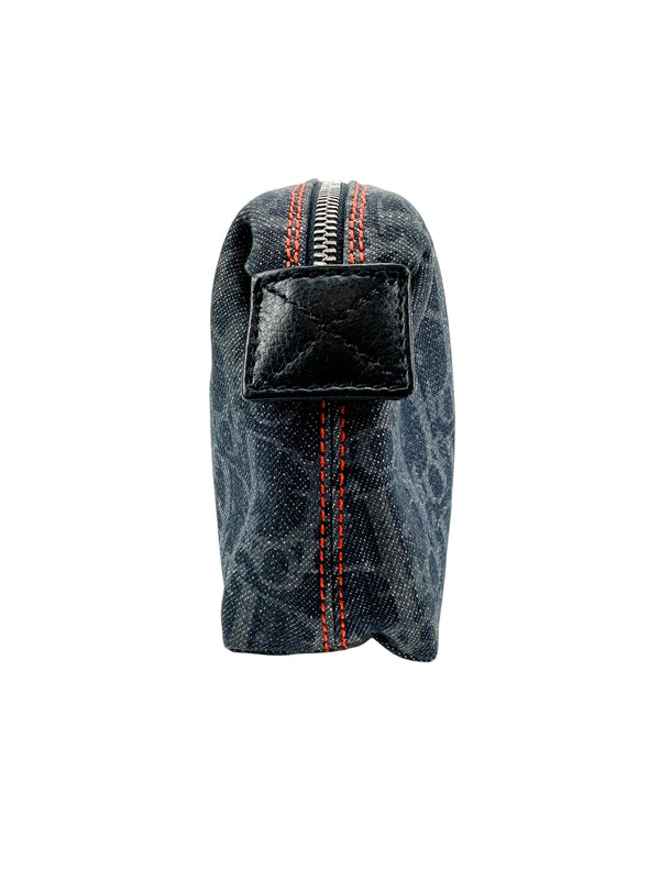 Christian Dior Monogram Canvas Denim Cosmetic Pouch