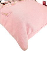 Yves Saint Laurent Rive Gauche Pink Kahara Canvas Tote