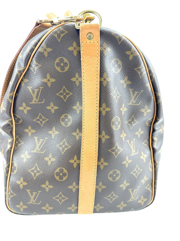Louis Vuitton Vintage Monogram Bandouliere Keepall 55