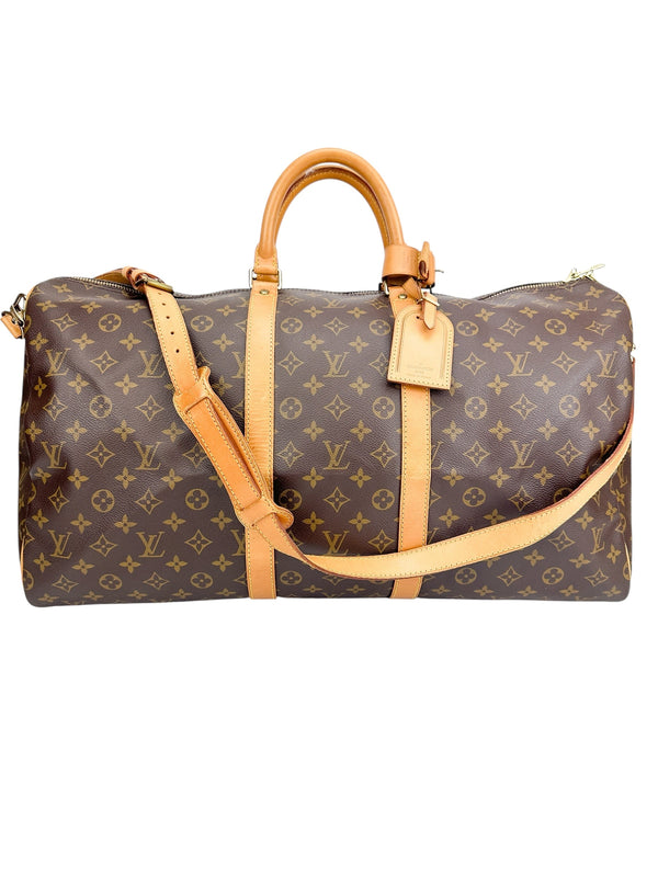 Louis Vuitton Vintage Monogram Bandouliere Keepall 55