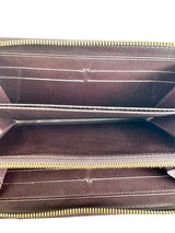 Louis Vuitton Amarante Vernis Zip Around Wallet (Full Set)