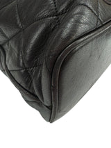 Chanel Vintage Black Quilted Lambskin Backpack