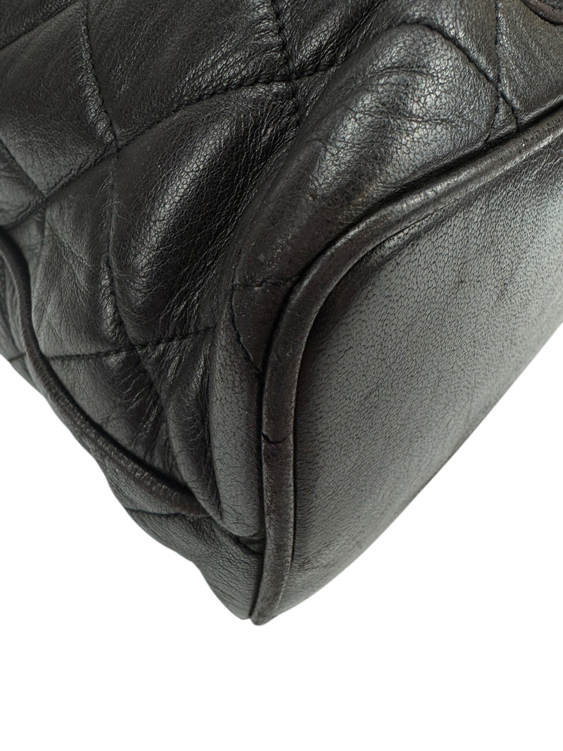 Chanel Vintage Black Quilted Lambskin Backpack