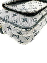 Louis Vuitton Blue Mini Lin Juliette Crossbody Bag MM