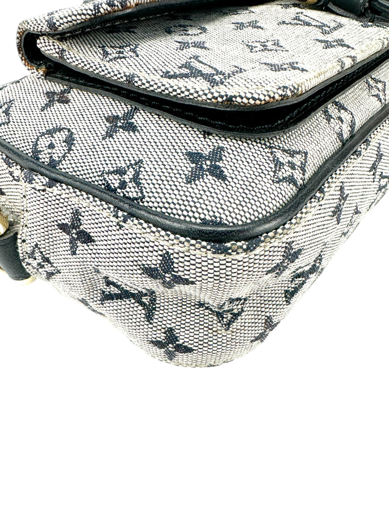 Louis Vuitton Blue Mini Lin Juliette Crossbody Bag MM