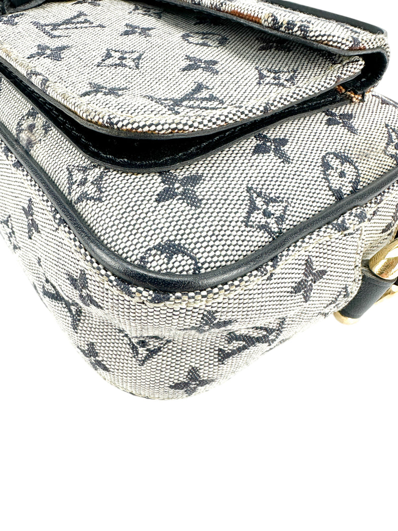 Louis Vuitton Blue Mini Lin Juliette Crossbody Bag MM