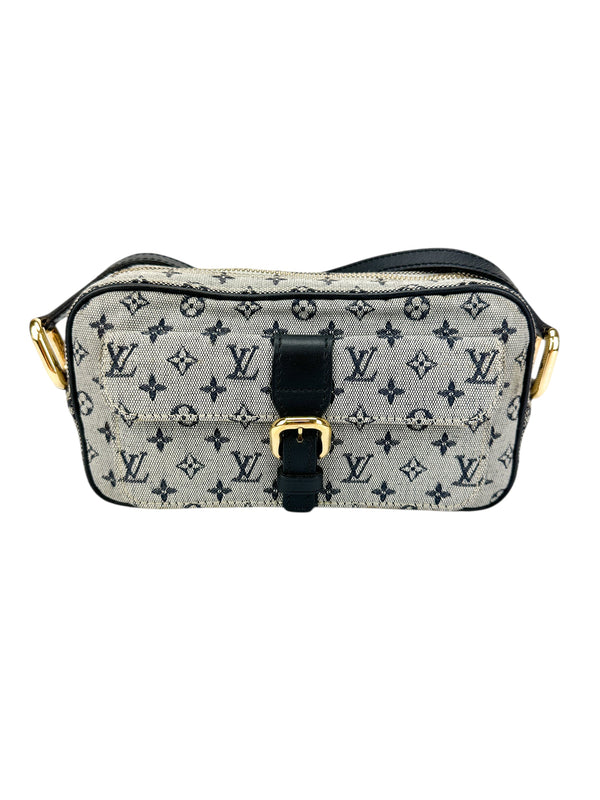 Louis Vuitton Blue Mini Lin Juliette Crossbody Bag MM