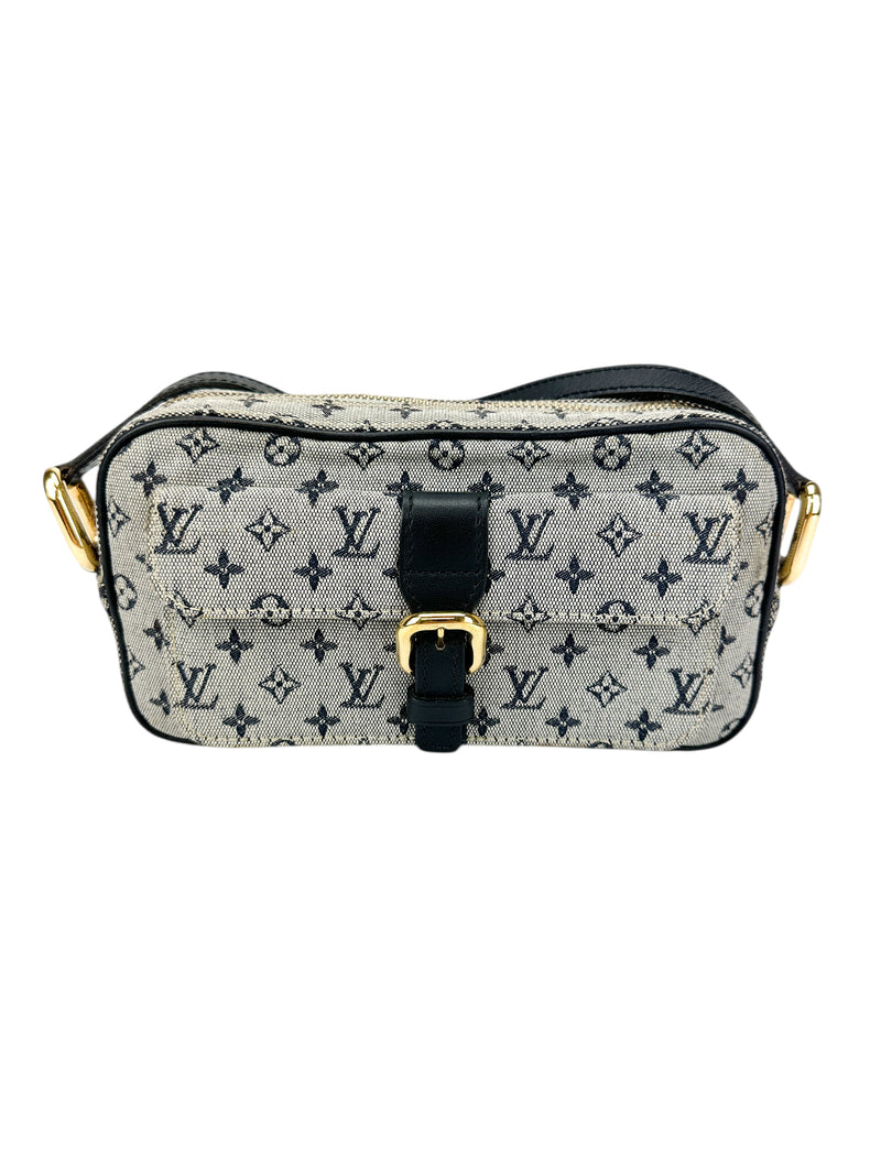 Louis Vuitton Blue Mini Lin Juliette Crossbody Bag MM