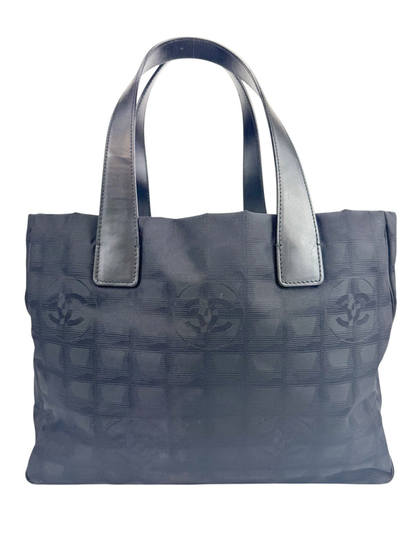 Chanel Black Travel Line Tote MM