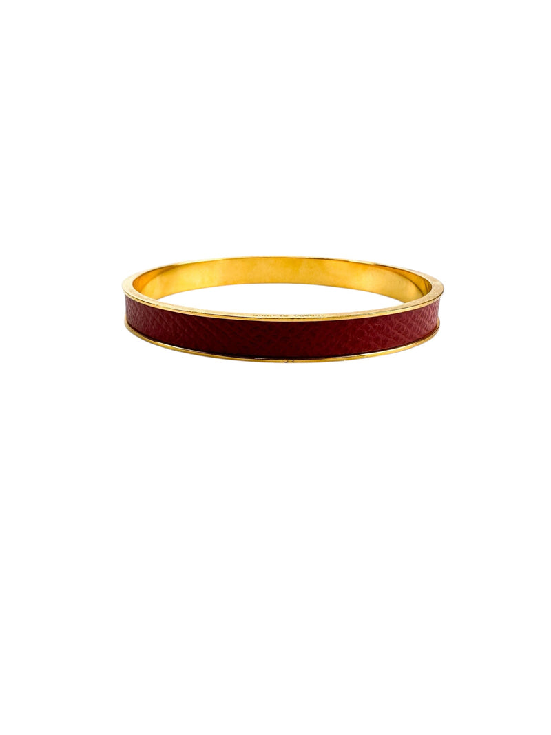Hermès Bordeaux Kelly Bangle Bracelet