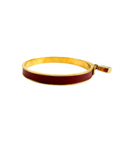 Hermès Bordeaux Kelly Bangle Bracelet