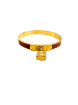 Hermès Bordeaux Kelly Bangle Bracelet