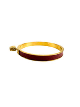 Hermès Bordeaux Kelly Bangle Bracelet