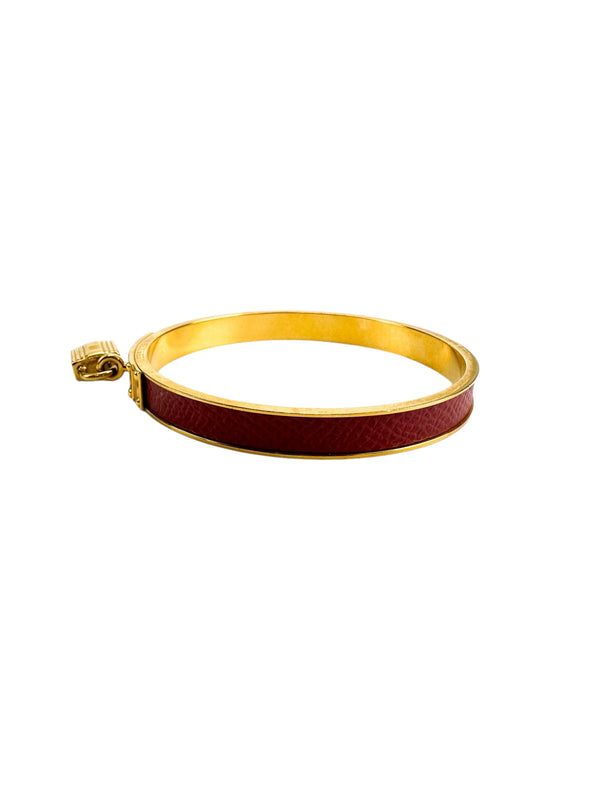 Hermès Bordeaux Kelly Bangle Bracelet