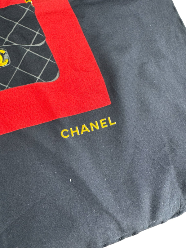 Chanel Flap Bag Print Silk Scarf