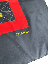 Chanel Flap Bag Print Silk Scarf