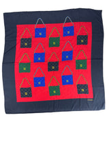 Chanel Flap Bag Print Silk Scarf