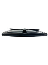 Hermès Vintage Black Box Calf Leather Jige Clutch GM