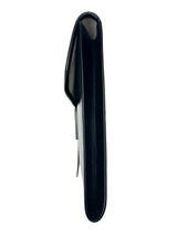 Hermès Vintage Black Box Calf Leather Jige Clutch GM